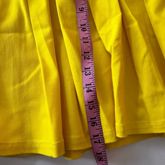 Vans X Tierra Whack Yellow Pleated Black/White Checkered High Rise Skirt NWT 26 - Picture 14 of 16